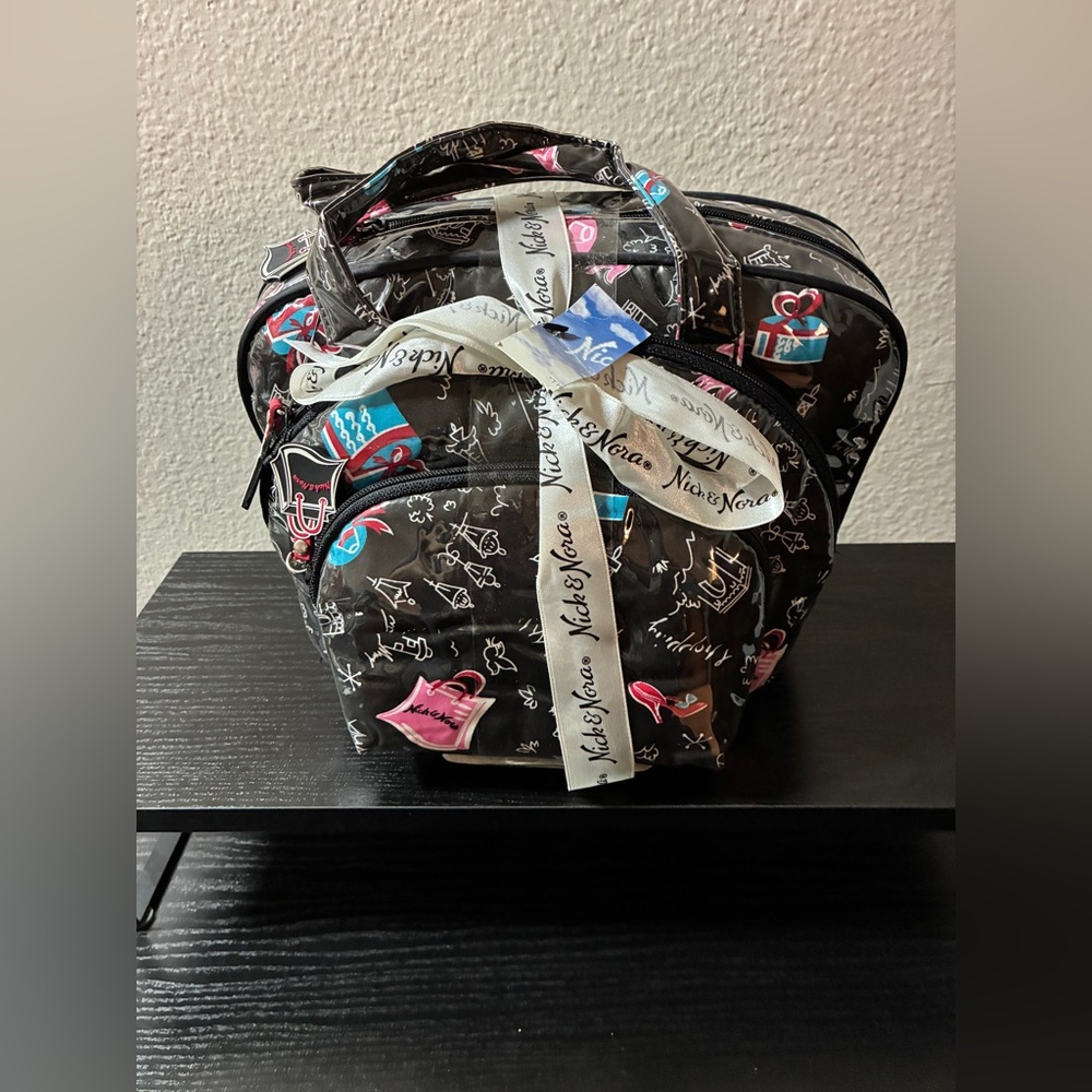 Nick and Nora HTF VTG NEW Shopping in Paris Travel 3 Make up accessory Bags